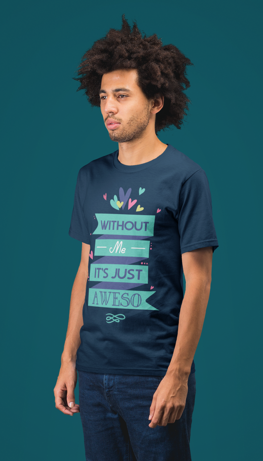 Regular Fit Classic Fit Awesome T-Shirt Men Blue