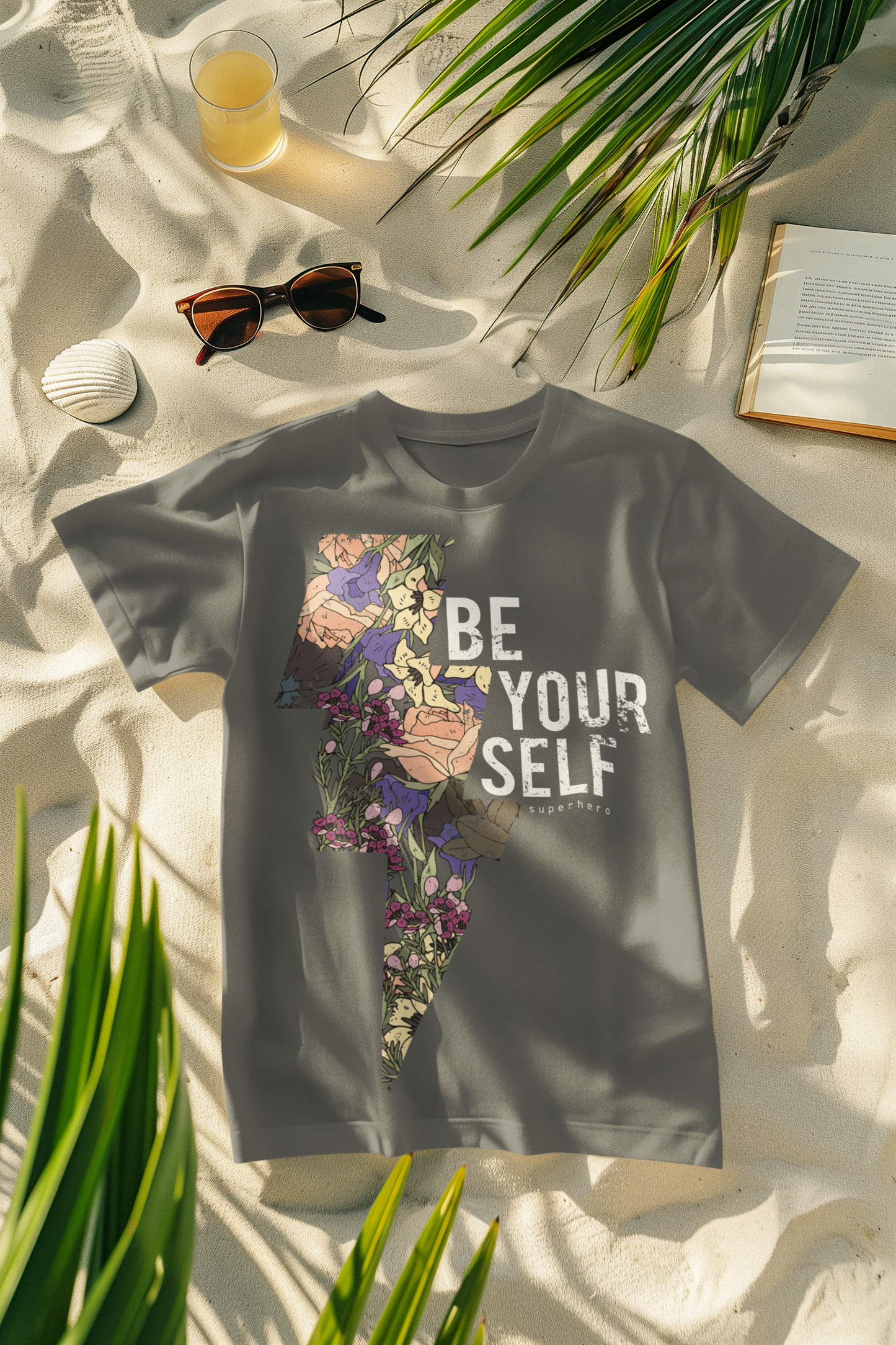 Regular Fit Classic Fit Be Yourself T-Shirt Women Grey