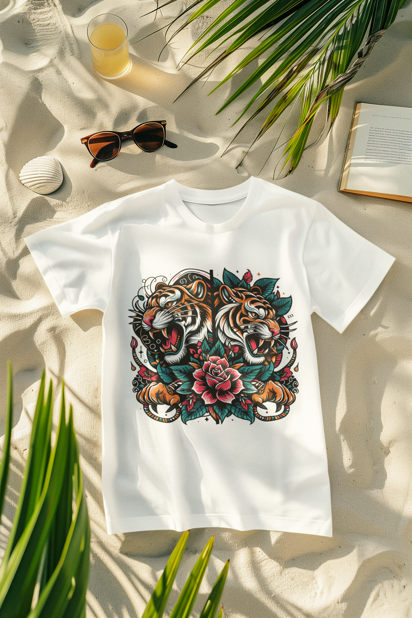Regular Fit Classic Fit El Tigre White T-Shirt Men
