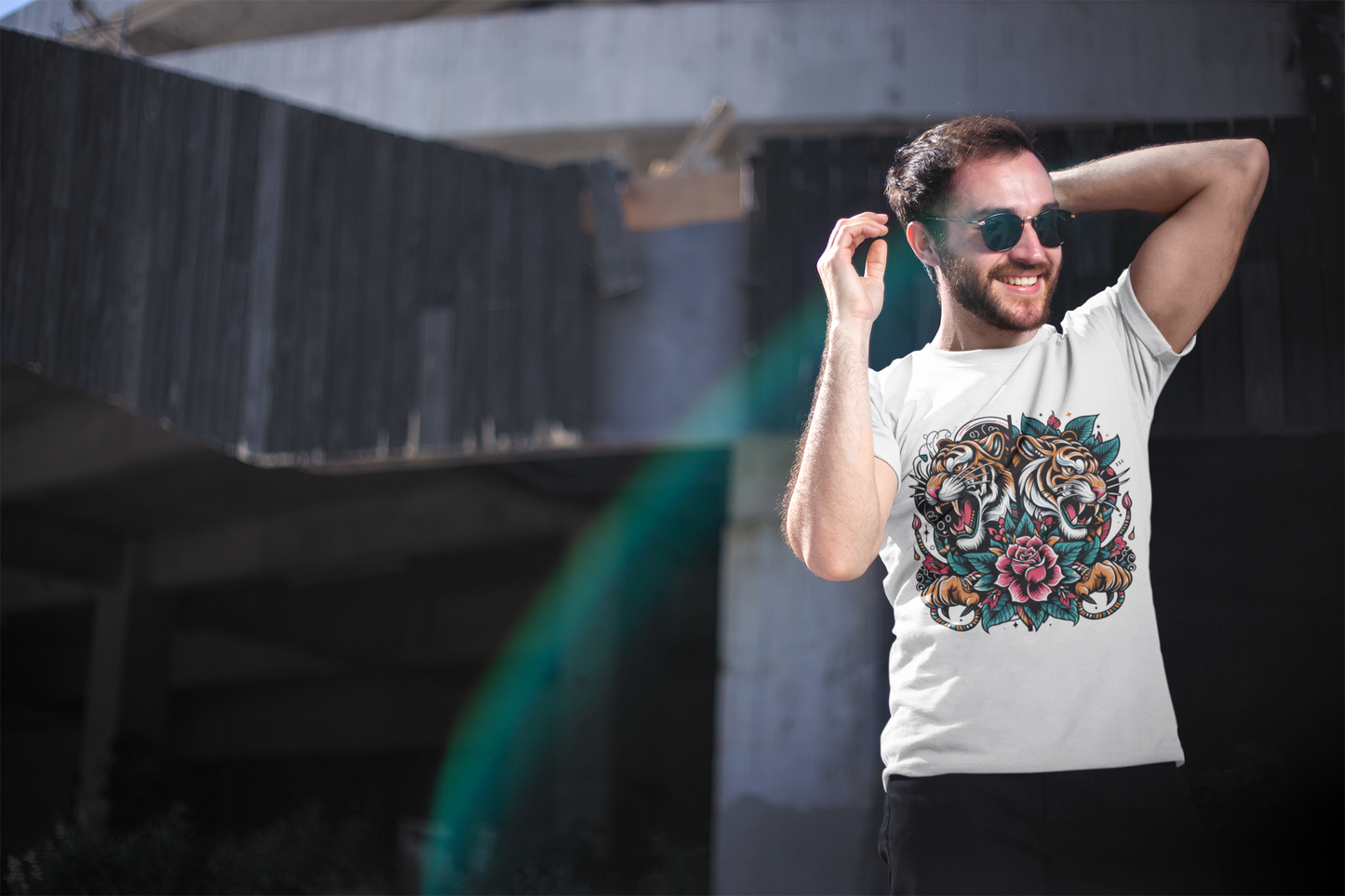 Regular Fit Classic Fit El Tigre White T-Shirt Men