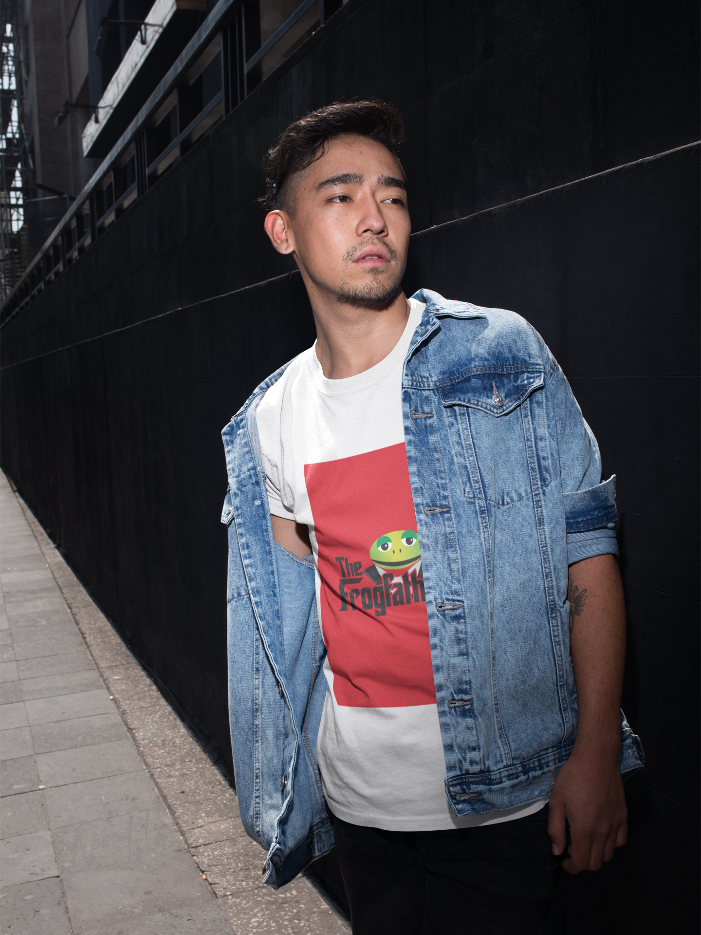 Regular Fit Classic Fit The FrogFather T-Shirt Men Red