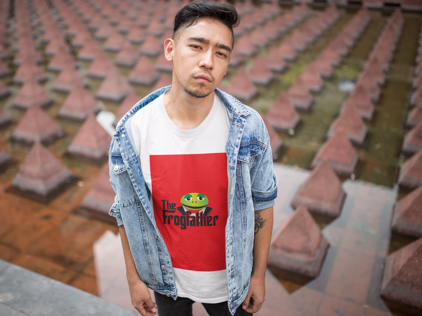 Regular Fit Classic Fit The FrogFather T-Shirt Men Red