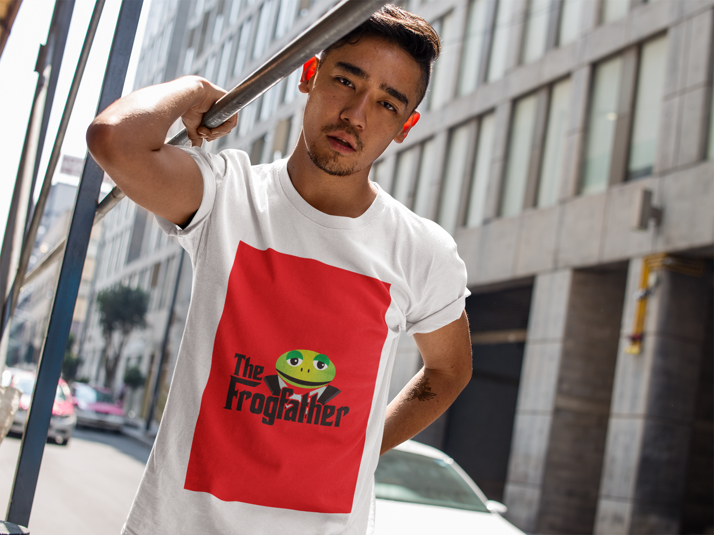 Regular Fit Classic Fit The FrogFather T-Shirt Men Red