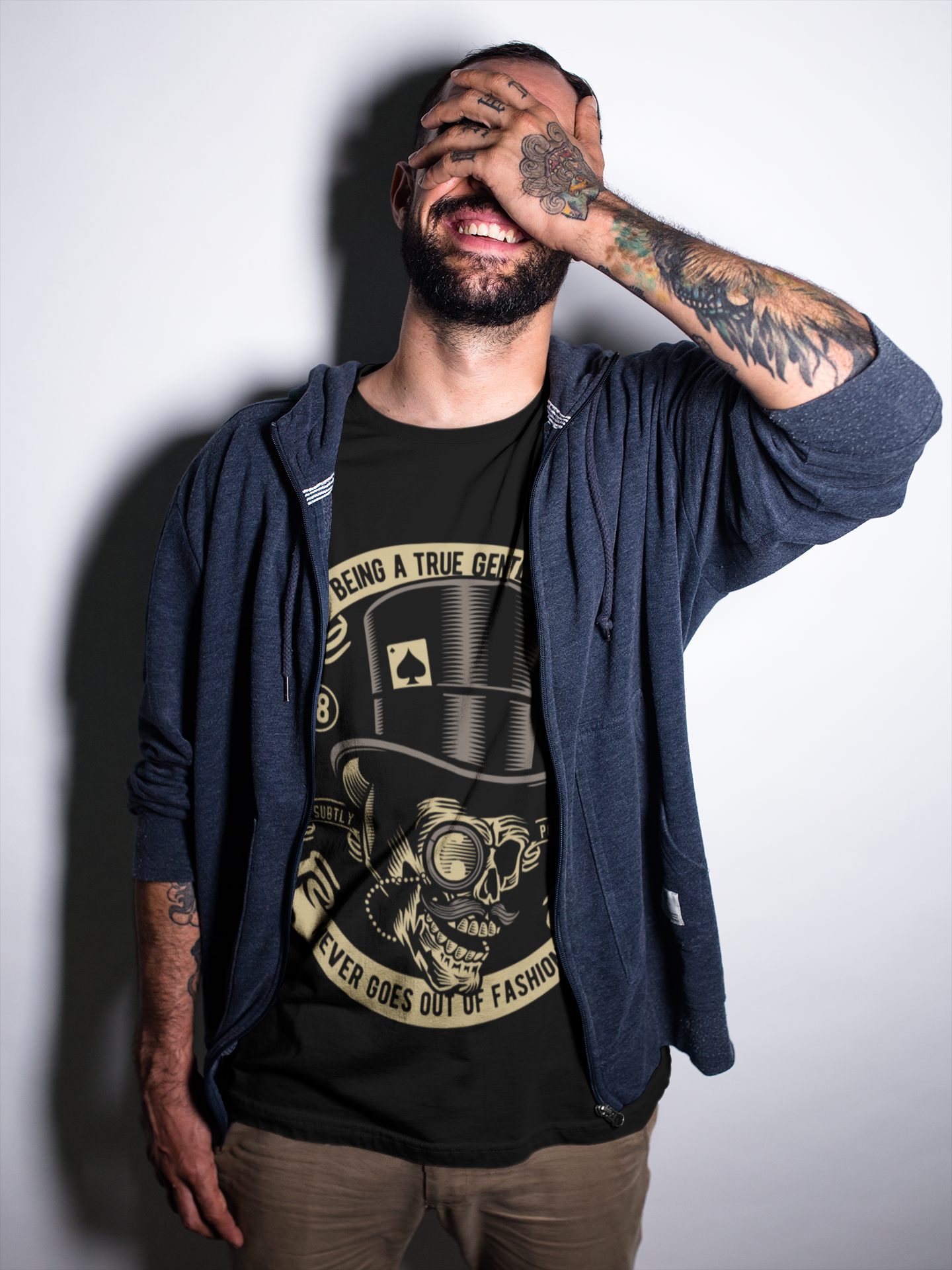 Regular Fit Classic Fit Gentleman T-Shirt Men Black