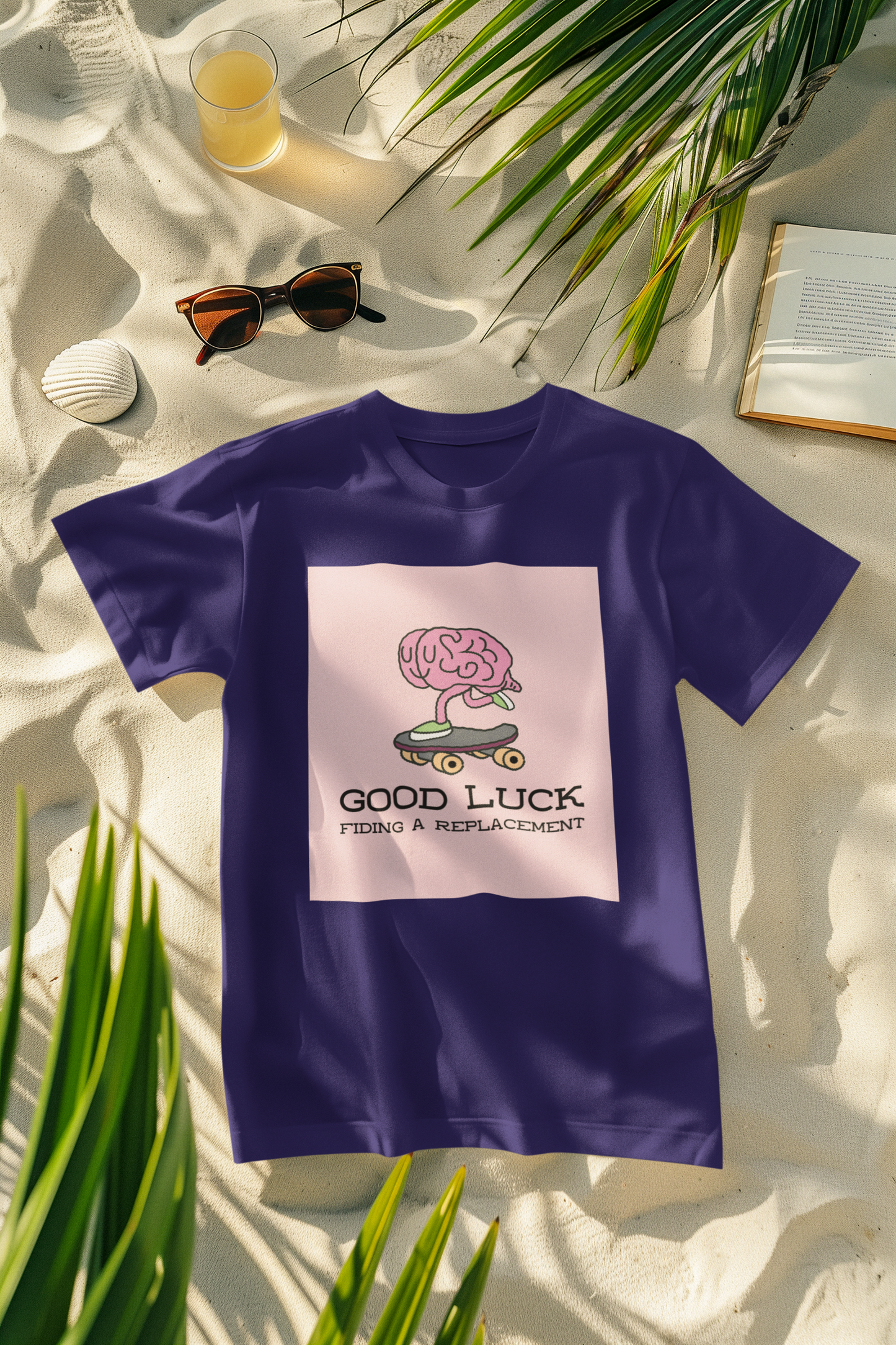 Regular Fit Classic Fit Good Luck T-Shirt Women Purple