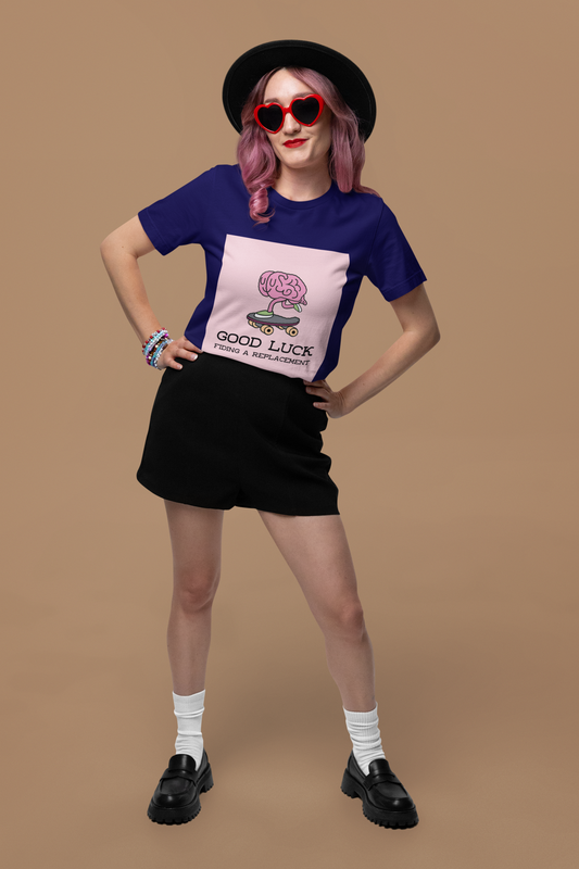 Regular Fit Classic Fit Good Luck T-Shirt Women Purple