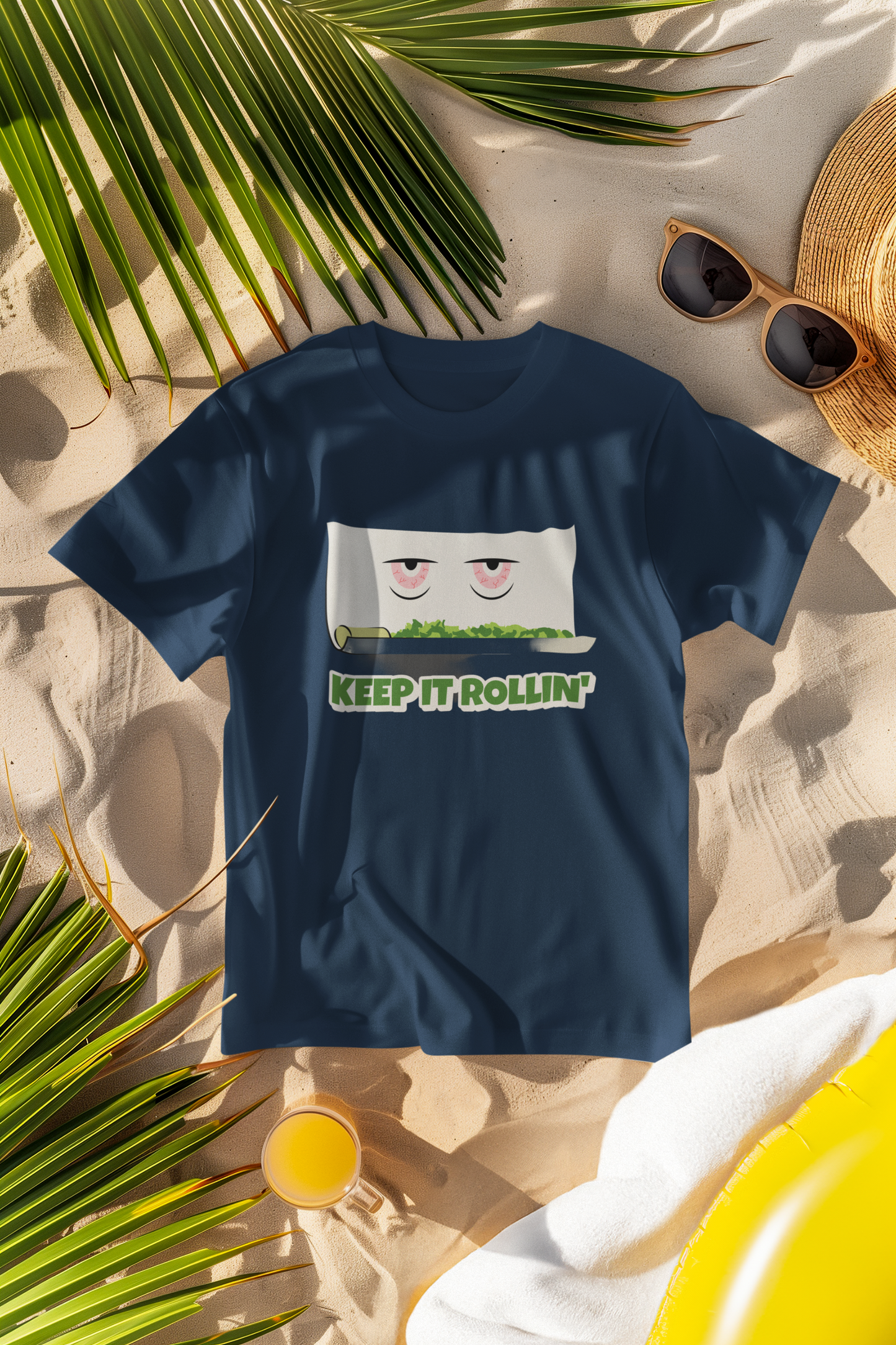 Regular Fit Classic Fit Keep Rolling T-Shirt Men Blue