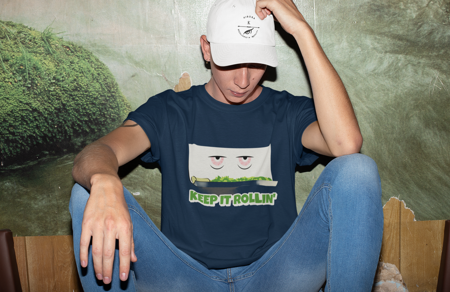 Regular Fit Classic Fit Keep Rolling T-Shirt Men Blue