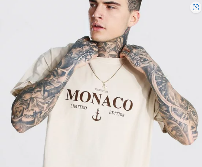 Oversized Monaco Limited Edition T-shirt Biege