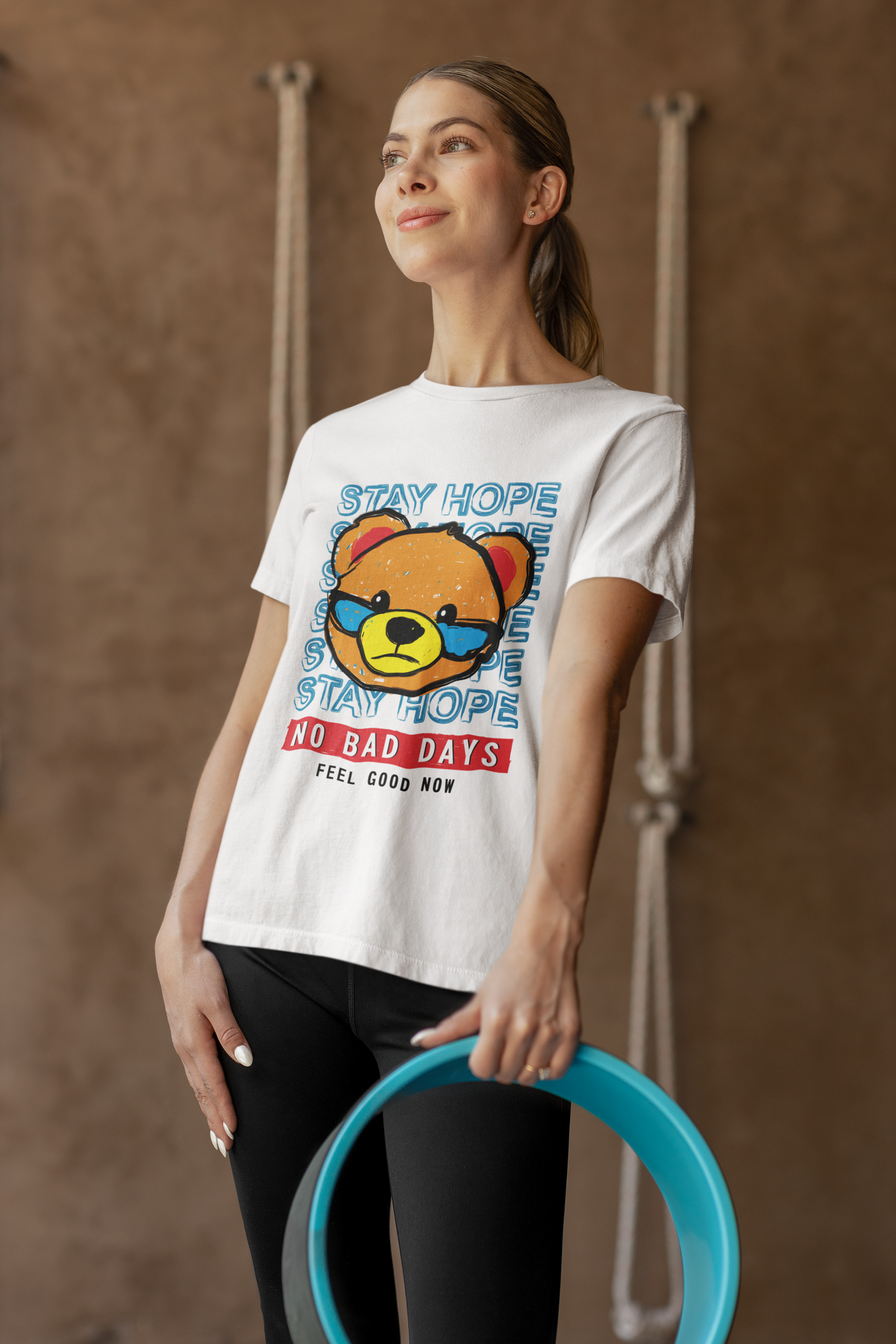 Regular Fit Classic Fit No Bad Days White T-Shirt Women