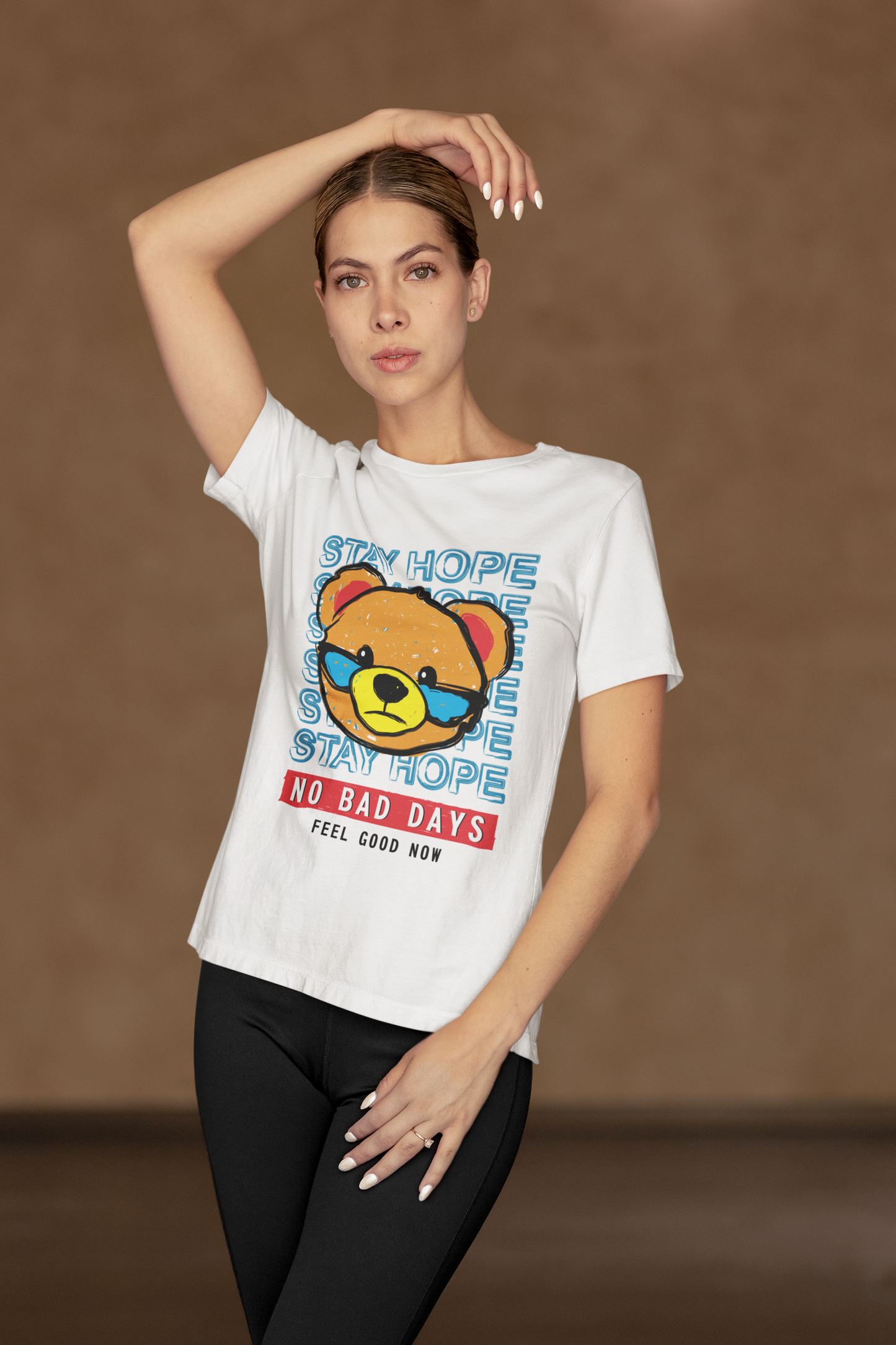 Regular Fit Classic Fit No Bad Days White T-Shirt Women