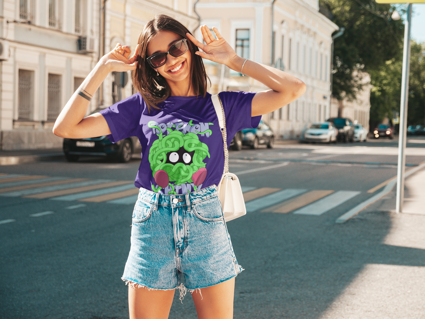 Regular Fit Classic Fit Spinny Purple T-Shirt Women