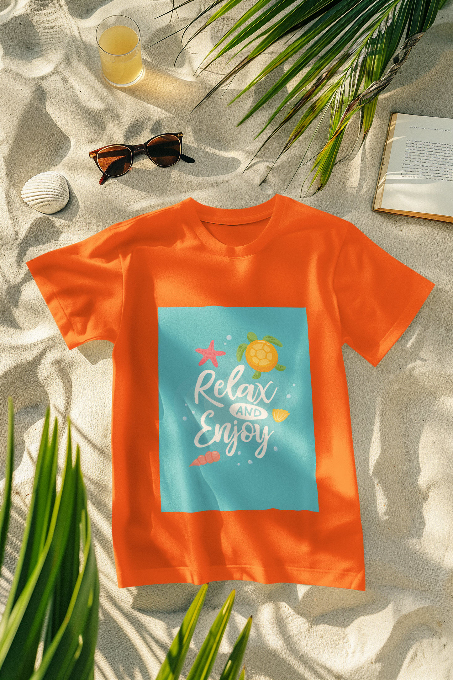 Regular Fit Classic Fit Relax N Njoy T-Shirt Women Orange