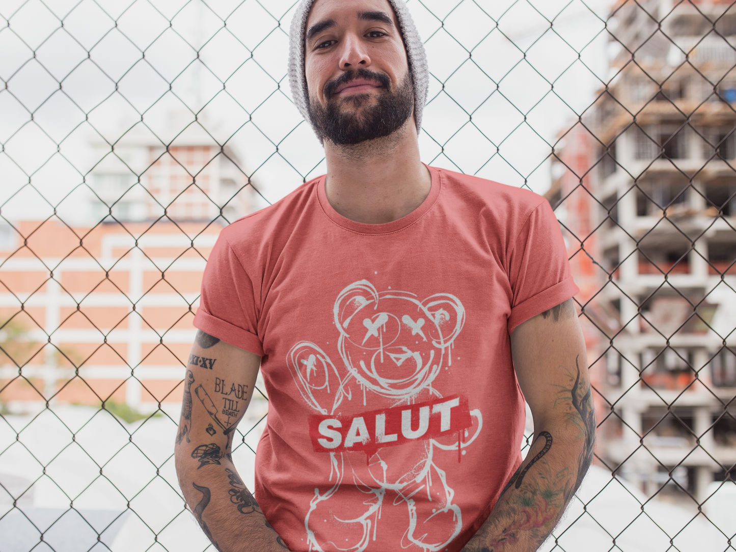 Regular Fit Classic Fit Salut Salmon T-Shirt Men