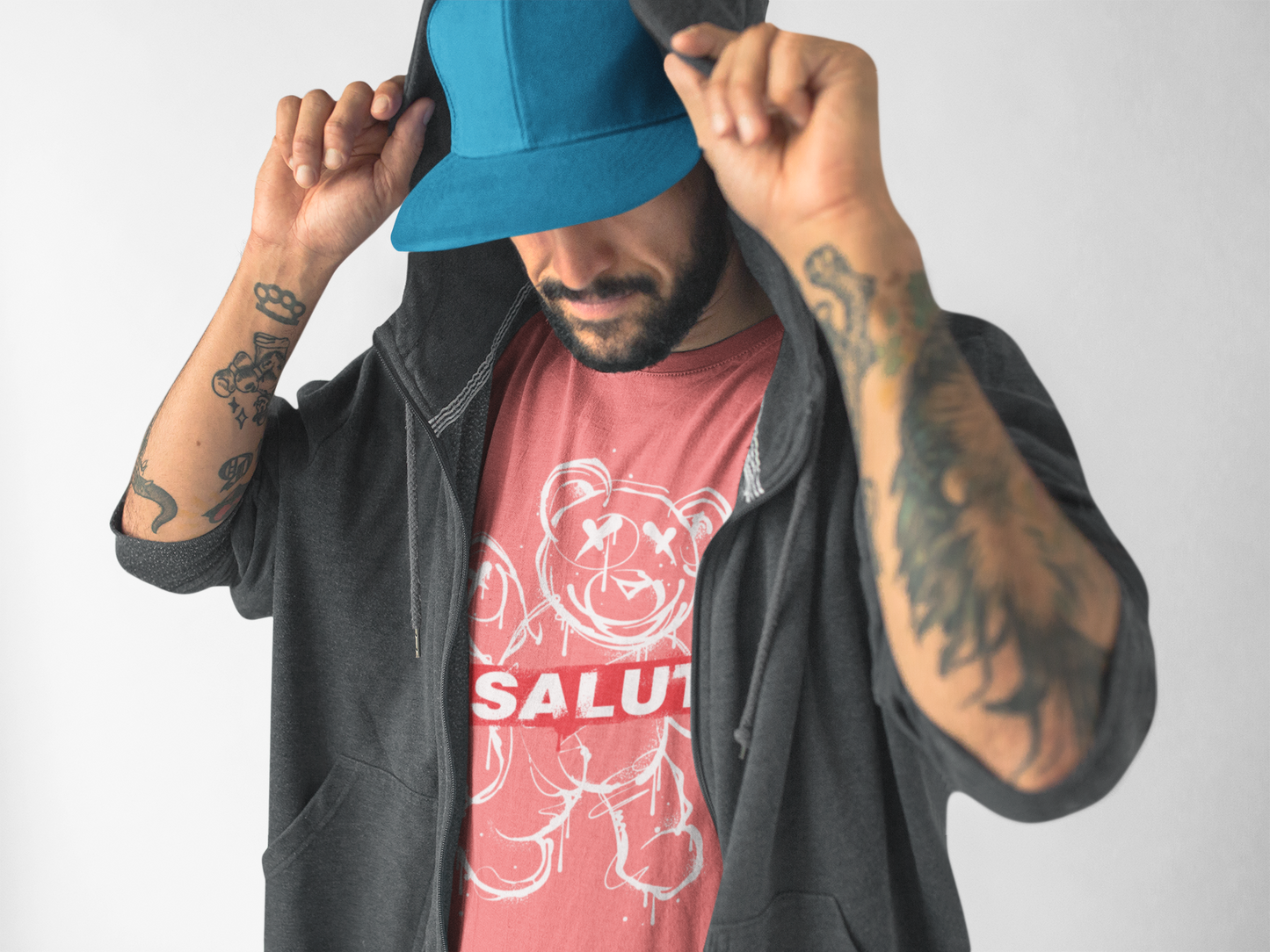 Regular Fit Classic Fit Salut Salmon T-Shirt Men