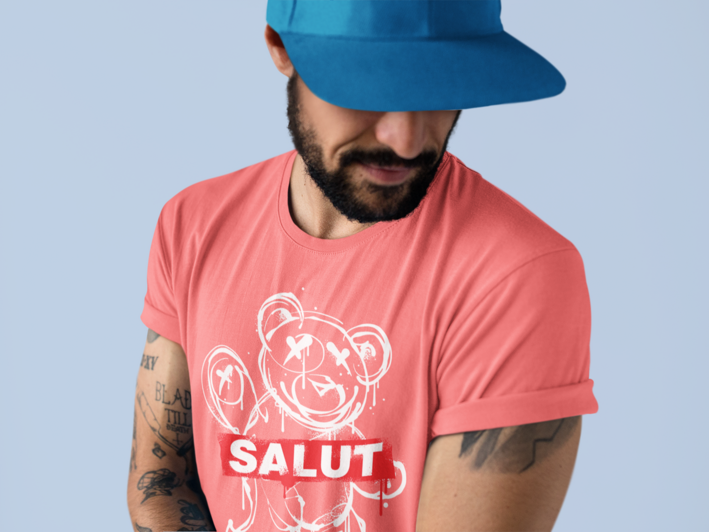 Regular Fit Classic Fit Salut Salmon T-Shirt Men