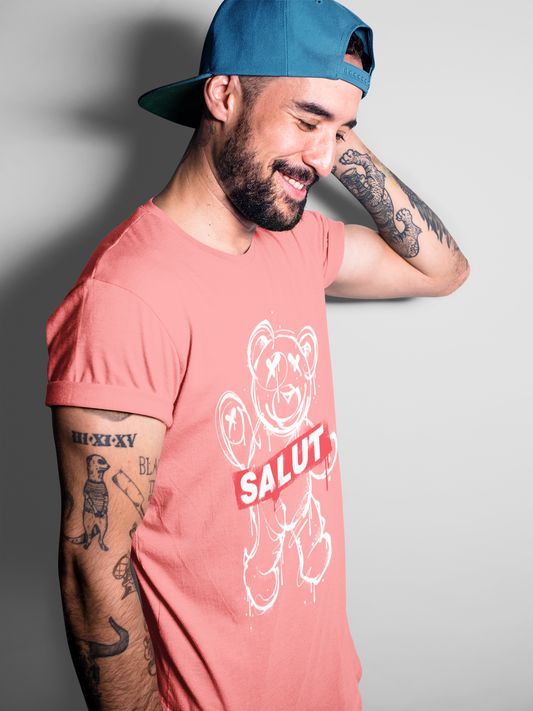 Regular Fit Classic Fit Salut Salmon T-Shirt Men