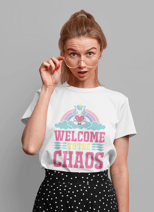 Regular Fit Classic Fit Chaos T-Shirt Women White