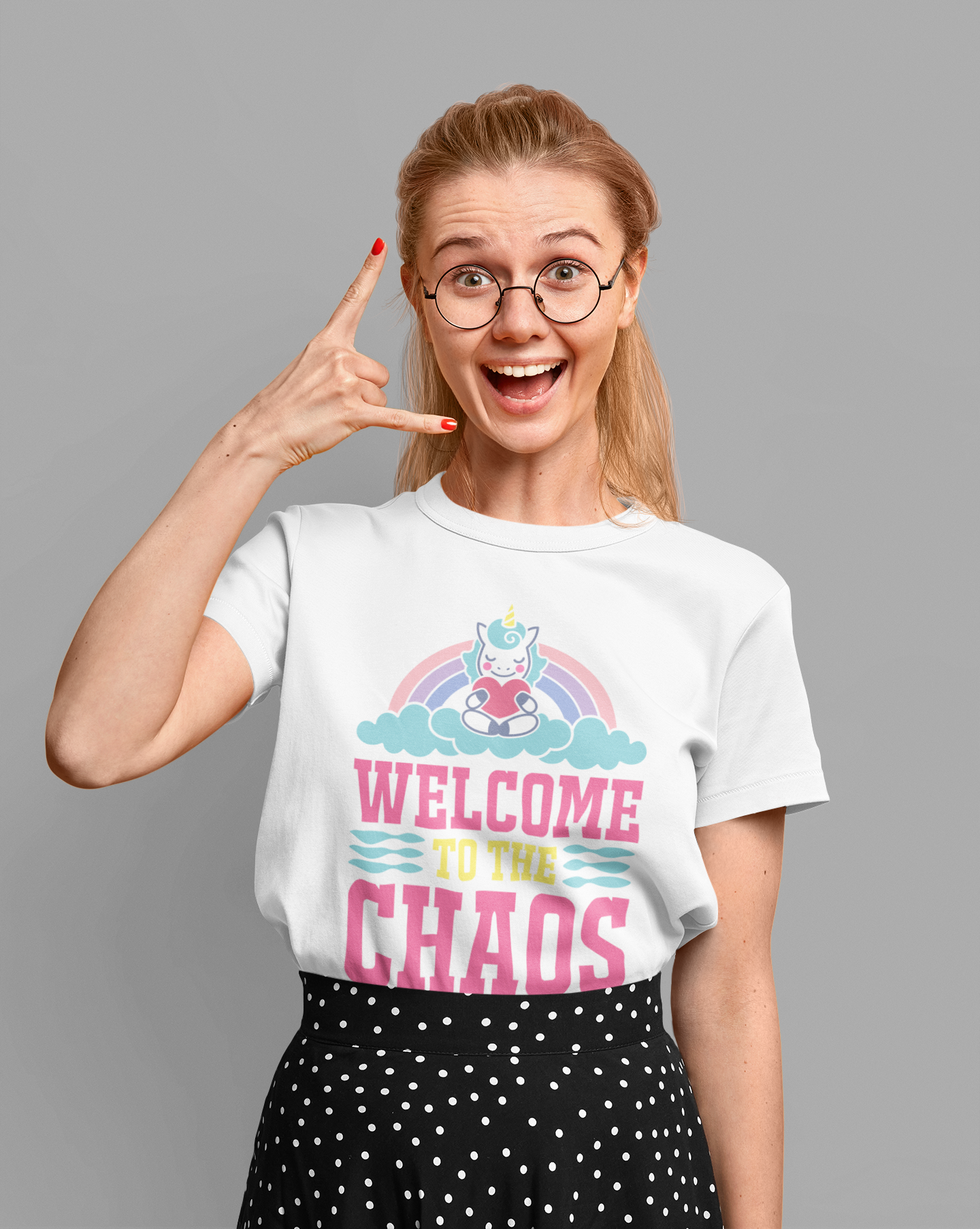 Regular Fit Classic Fit Chaos T-Shirt Women White