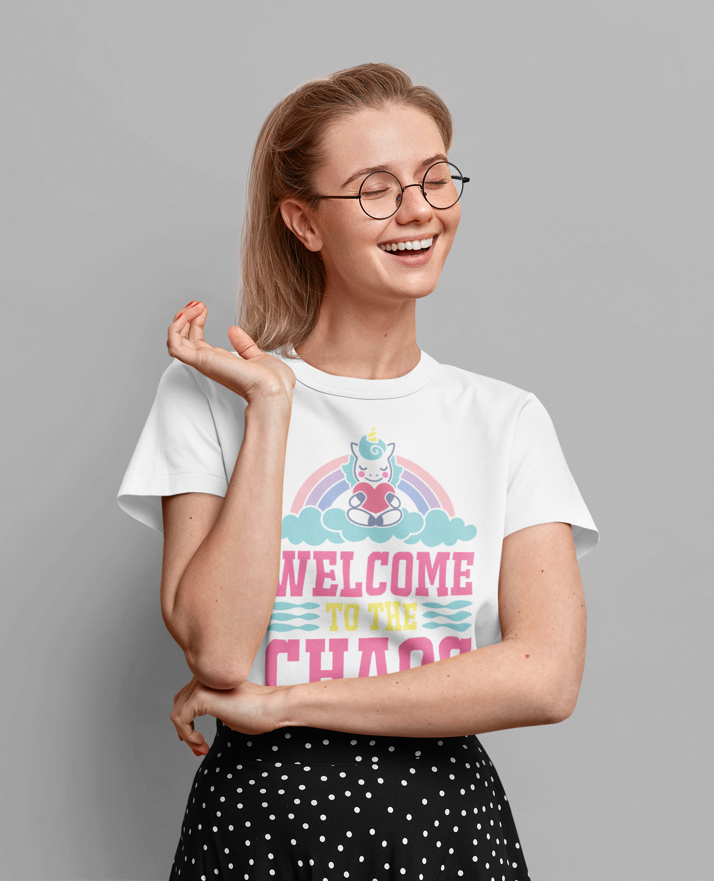 Regular Fit Classic Fit Chaos T-Shirt Women White