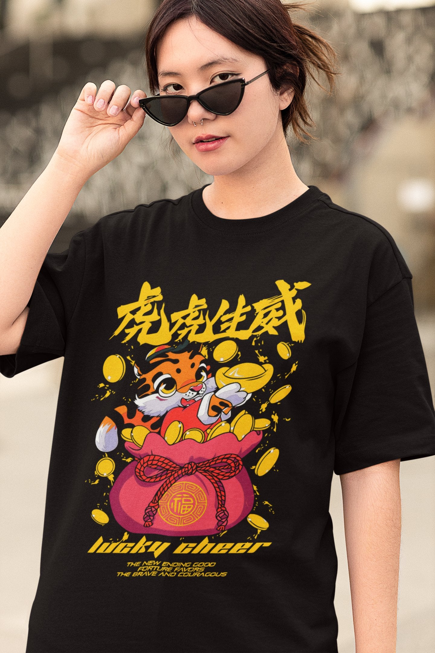 Oversized Street Style Graphic T Shirt