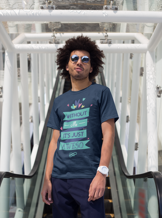 Regular Fit Classic Fit Awesome T-Shirt Men Blue