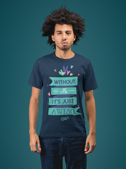 Regular Fit Classic Fit Awesome T-Shirt Men Blue
