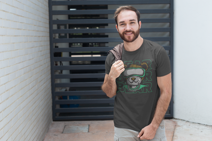 Regular Fit Classic Fit Bear Grey T-Shirt Men