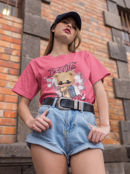 Regular Fit Classic Fit Be Cute Pink T-Shirt Women
