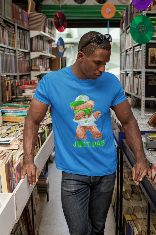 Regular Fit Classic Fit Dab Bear Blue T-Shirt Men