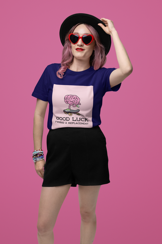 Regular Fit Classic Fit Good Luck T-Shirt Women Purple