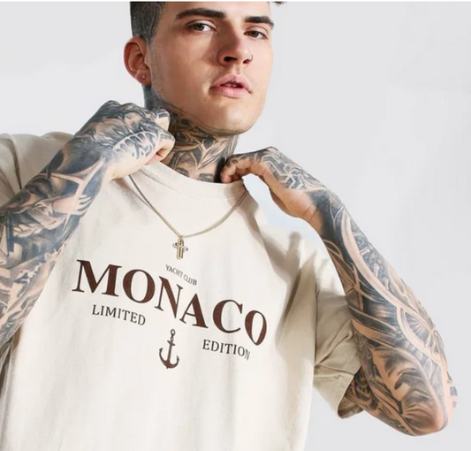 Oversized Monaco Limited Edition T-shirt Biege