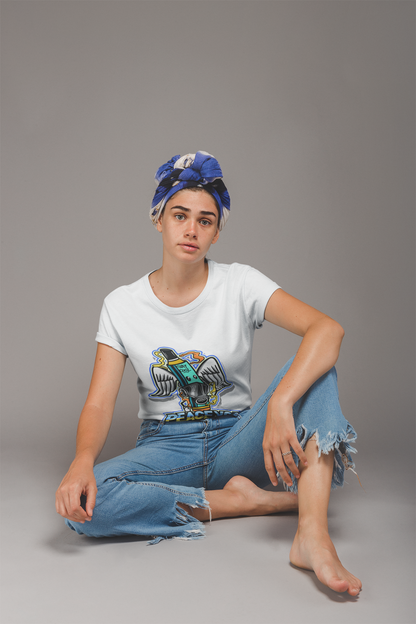Regular Fit Classic Fit Peace White T-Shirt Women