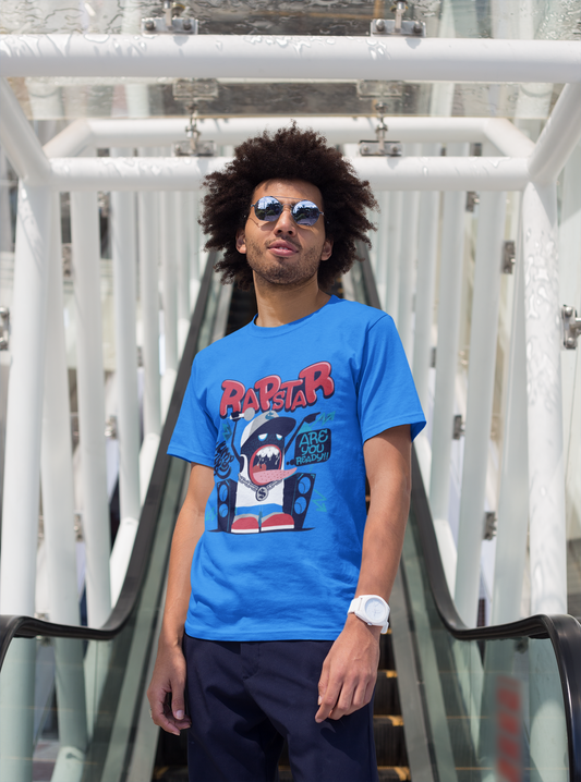 Regular Fit Classic Fit Rapstar T-Shirt Men Blue