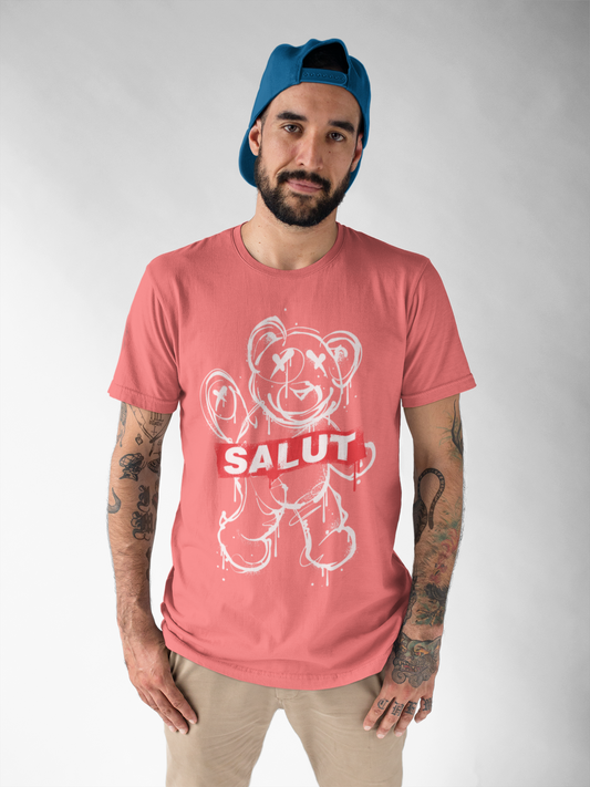 Regular Fit Classic Fit Salut Salmon T-Shirt Men
