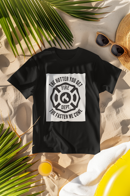Regular Fit Classic Fit Hotter T-Shirt Men Black