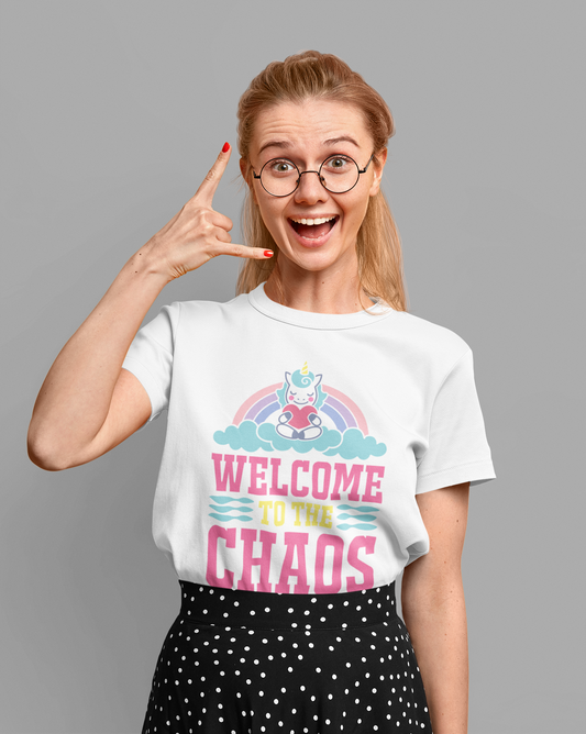Regular Fit Classic Fit Chaos T-Shirt Women White